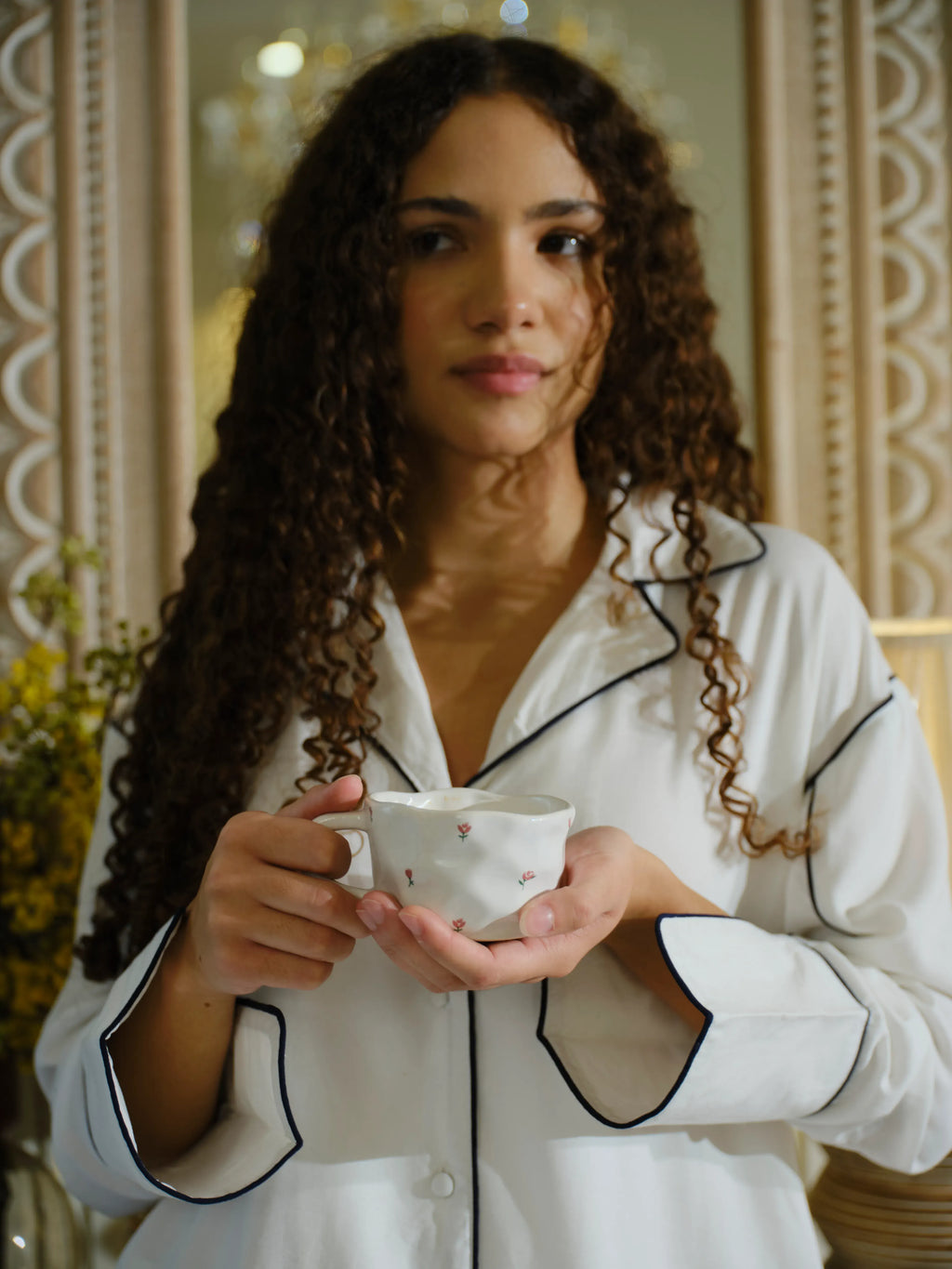 The Floral Tea Cup & Saucer by Uahan